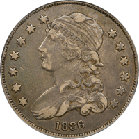 1836 Capped Bust Quarter (25c) Obverse Image