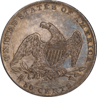 1837 Capped Bust Half Dollar (50c) Reverse Image