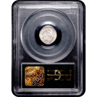 1837 Capped Busy Half Dime (H10C) Large 5C OGH Reverse Slab Image