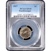 1837 Feuchtwanger Cent (1c) HT-268 Obverse Slab Image