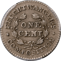 1837 Feuchtwanger Cent (1c) HT-268 Reverse Image