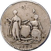 1837 Feuchtwanger Three Cents (3c) HT-262 OBVERSE Image