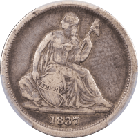 1837 Seated Liberty Dime (10c) Small Date Obverse Image