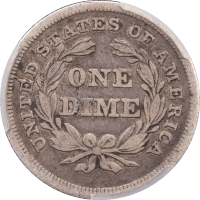 1837 Seated Liberty Dime (10c) Small Date Reverse Image