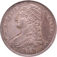 1838 Capped Bust Half Dollar (50c) Obverse Image