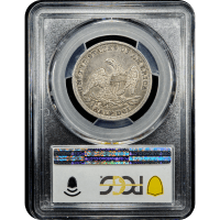 1838 Capped Bust Half Dollar (50c) Reeded Edge Reverse Slab Image