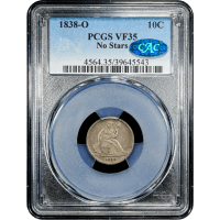 1838-O Seated Liberty Dime (10c) Obverse Slab Image