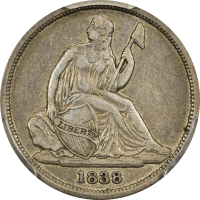 1838-O Seated Liberty Dime (10c) Obverse Image