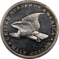 1838 Pattern Half Dollar (50c) J-73 Restrike Reverse Image