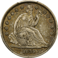 1839-O Seated Liberty Dime (10c) No Drapery OBVERSE Image