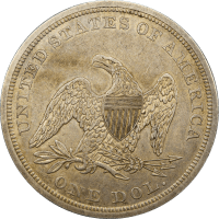 1840 Seated Liberty Dollar ($1) Reverse Image