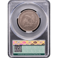 1840 Seated Liberty Half Dollar (50c) Small Letters Reverse Slab Image