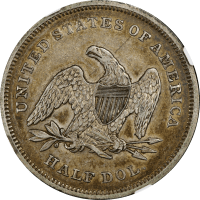 1840 Seated Liberty Half Dollar (50c) Small Letters REVERSE Image