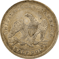 1840 Seated Liberty Half Dollar (50c) Small Letters Reverse Image