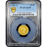 1841-C Liberty Gold Quarter Eagle ($2.50) Obverse Slab Image