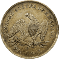 1841-O Seated Liberty Half Dollar (50c) Reverse Image