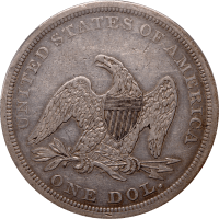 1841 Seated Liberty Dollar ($1) Reverse Image