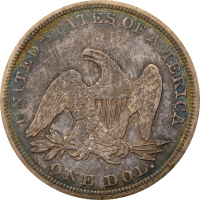 1842 Seated Liberty Dollar ($1) Reverse Image