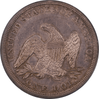 1842 Seated Liberty Dollar ($1) Reverse Image