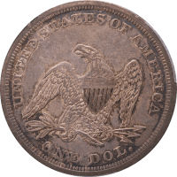 1842 Seated Liberty Dollar ($1) Reverse Image
