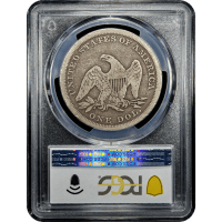 1842 Seated Liberty Dollar ($1) Reverse Slab Image
