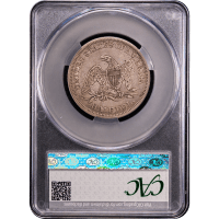 1842 Seated Liberty Half Dollar (50c) Small Date, Rev of 1842 Reverse Slab Image