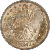 1843-O Seated Liberty Half Dollar (50c) Obverse Image