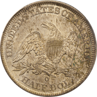 1843-O Seated Liberty Half Dollar (50c) Reverse Image