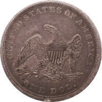 1843 Seated Liberty Dollar ($1) Reverse Image