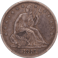 1843 Seated Liberty Half Dollar (50c) Obverse Image
