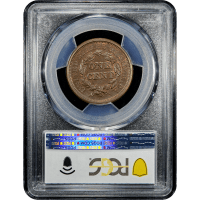 1844 Braided Hair Large Cent (1c) SLAB Image