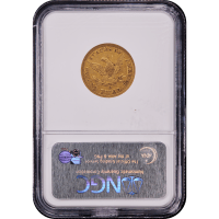 1845-D Liberty Gold Half Eagle ($5) Reverse Slab Image