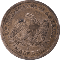1845-O Seated Liberty Half Dollar (50c) Reverse Image