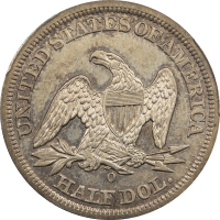 1846-O Seated Liberty Half Dollar (50c) Medium Date REVERSE Image