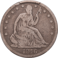 1846-O Seated Liberty Half Dollar (50c) Tall Date Obverse Image