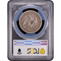 1846-O Seated Liberty Half Dollar (50c) Tall Date Reverse Slab Image