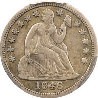 1846 Seated Liberty Dime (10c) Obverse Image