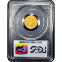 1847-O Liberty Gold Quarter Eagle ($2.50) Reverse Slab Image