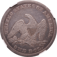 1847 Seated Liberty Dollar ($1) Reverse Image