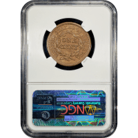 1848 Braided Hair Large Cent (1c) Reverse Slab Image