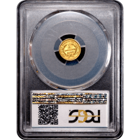 1849 Gold Dollar ($1) No L Reverse Slab Image