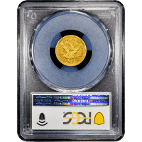 1850-O Liberty Gold Quarter Eagle ($2.50) Reverse Slab Image