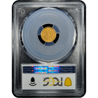 1851 Gold Dollar ($1) Reverse Slab Image