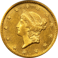 1851 Gold Dollar ($1) Obverse Image