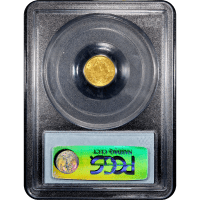 1851 Gold Dollar ($1) Reverse Slab Image