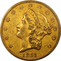 1851-O Liberty Gold Double Eagle ($20) Obverse Image
