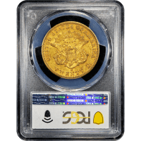 1851-O Liberty Gold Double Eagle ($20) Reverse Slab Image