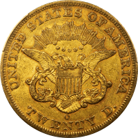 1851-O Liberty Gold Double Eagle ($20) Reverse Image