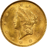 1852 Gold Dollar ($1) Obverse Image