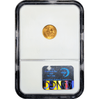 1852 Gold Dollar ($1) Reverse Slab Image